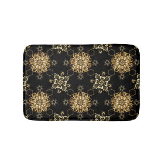 Alfombrilla De Baño Vintage clásico: Golden Oriental Seamless.