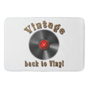 Alfombrilla De Baño Vintage - De vuelta a Vinyl, el registro vuelve