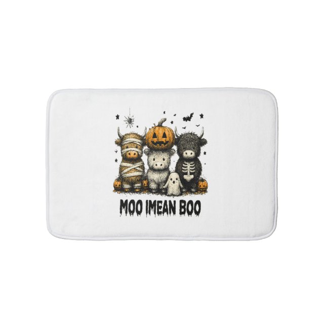 Alfombrilla De Baño Vintage Halloween Bull Sheet (Anverso)