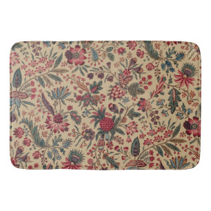 Alfombrilla De Baño Vintage Labor de Aguja Antigua Floral Amueblar