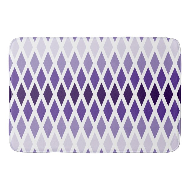Alfombrilla De Baño Violet Diamond Ombre (Anverso)