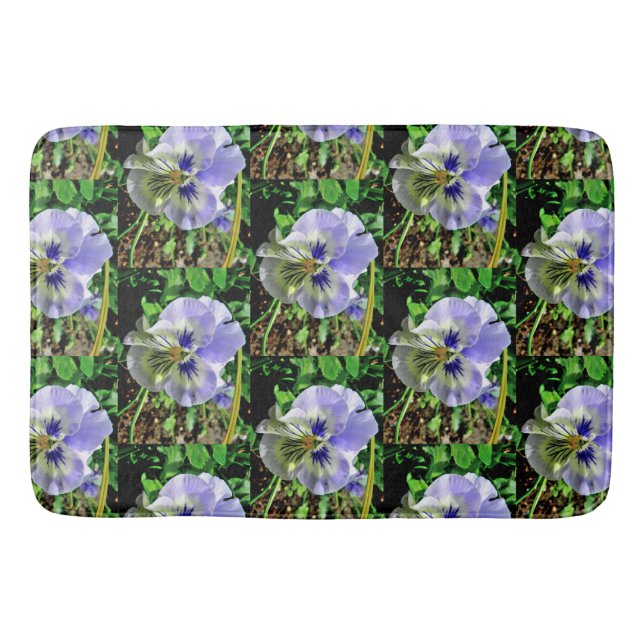 ALFOMBRILLA DE BAÑO VIOLET PANSY (Anverso)