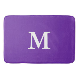 Alfombrilla De Baño Violeta Monogramada Púrpura