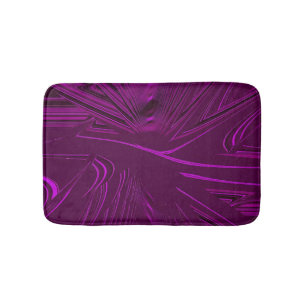 Alfombrilla De Baño Violeta oscura, púrpura, brocado de Faux magenta