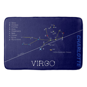 Alfombrilla De Baño Virgo de Constelación Zodiac