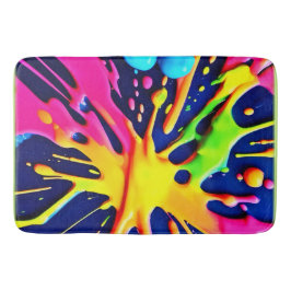 Alfombrilla De Baño Vivid Neon Splash