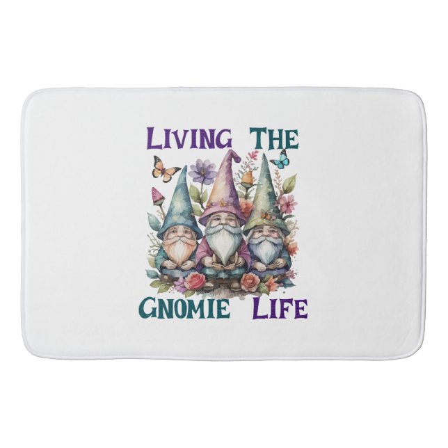 Alfombrilla De Baño Viviendo la vida de gnomo (Anverso)