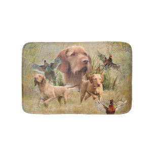 Alfombrilla De Baño Vizsla de cabello alámbrico húngaro