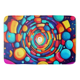 Alfombrilla De Baño Vórtex psicodélico de color