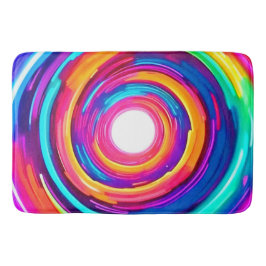 Alfombrilla De Baño Vórtice de color: diseño dinámico