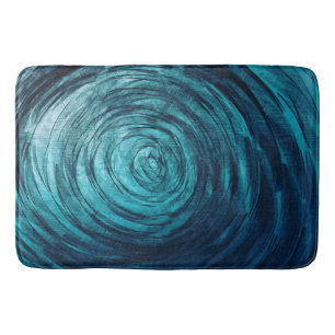 Alfombrilla De Baño Vórtice del zafiro - estera de baño