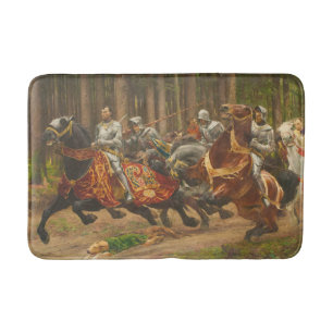 Alfombrilla De Baño Vuelo de Charles el audaz a caballo