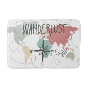Alfombrilla De Baño Wanderlust