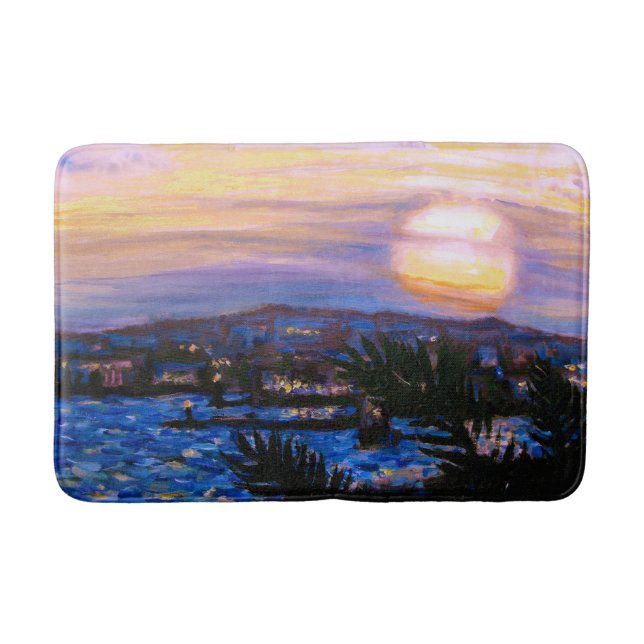 Alfombrilla De Baño Warm Seas Sunset (Anverso)