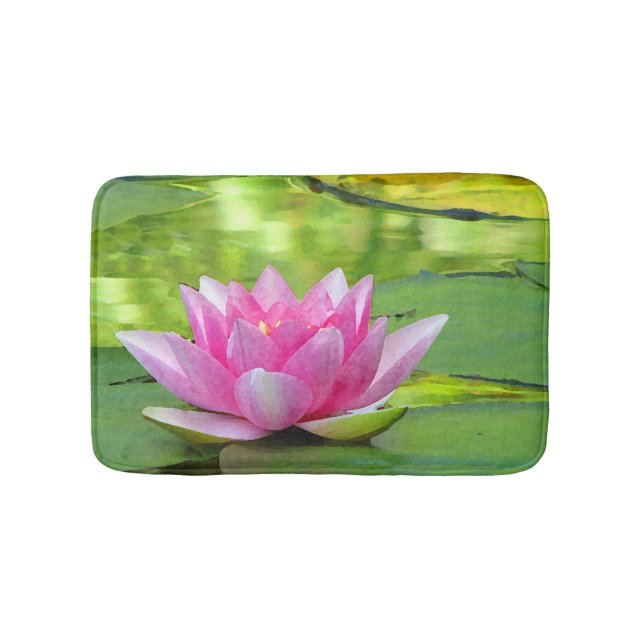Alfombrilla De Baño Water Lily Lotus Flower Bath Mats (Anverso)