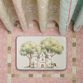 Alfombrilla De Baño Watercolor Fairytale Princess Whimsical