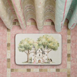 Alfombrilla De Baño Watercolor Fairytale Princess Whimsical