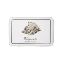 Watercolor Seashell Beach House