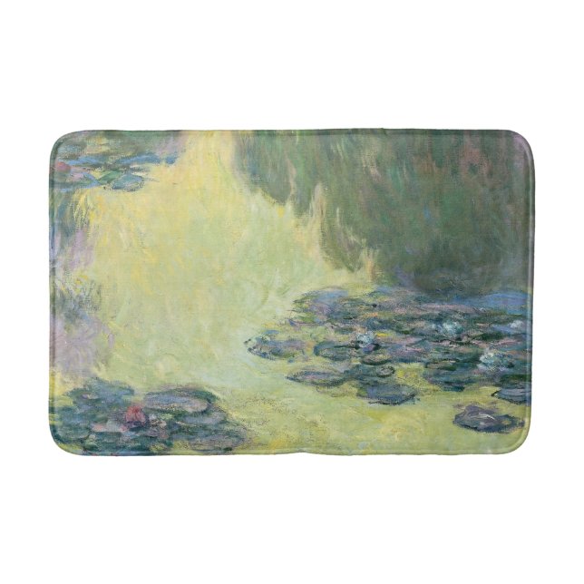 Alfombrilla De Baño Waterlilies 1907, Monet, arte del impresionismo fr (Anverso)