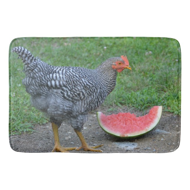 Alfombrilla De Baño Watermelon Chicken Bath Mat (Anverso)