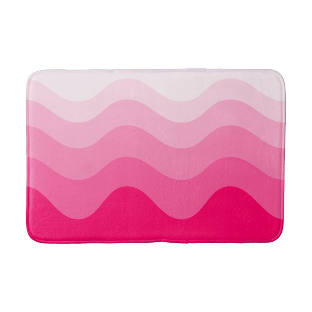 Alfombrilla De Baño Wavey Stripe Modern Bath Mat (Anverso)