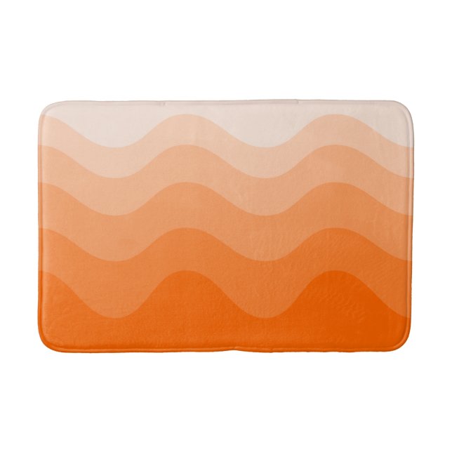 Alfombrilla De Baño Wavey Stripe Modern Bath Mat (Anverso)