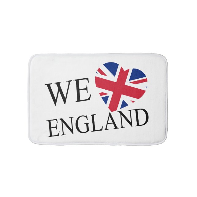 Alfombrilla De Baño We Heartflag England bmcnt (Anverso)
