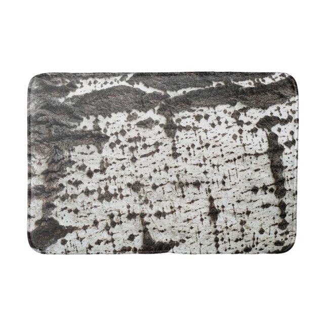 Alfombrilla De Baño Weathered birch trunk (Anverso)