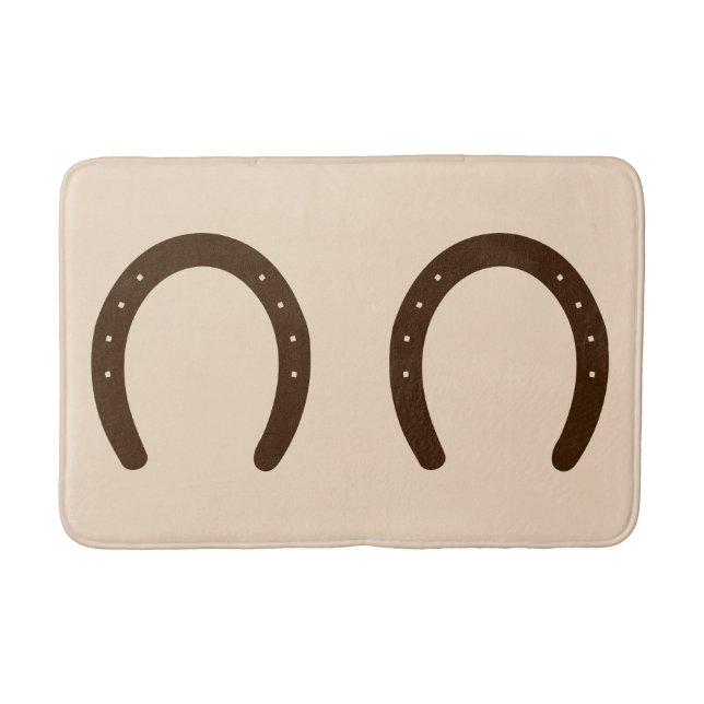 Alfombrilla De Baño Western Cowboy Horseshoe (Anverso)