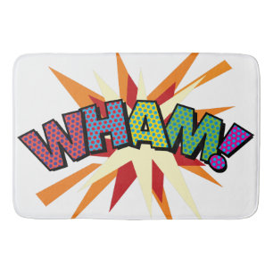 Alfombrilla De Baño WHAM Diversión Retro Cómic Arte Pop
