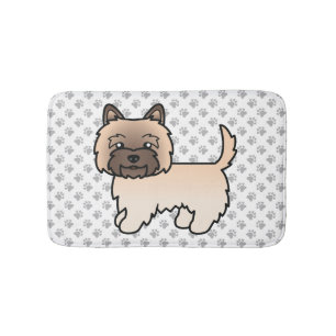 Alfombrilla De Baño Wheaten Cairn Terrier Perro De Dibujos Animados Li