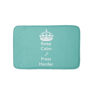 Alfombrilla De Baño Whimsical Aqua Keep Calle Toilet Mat