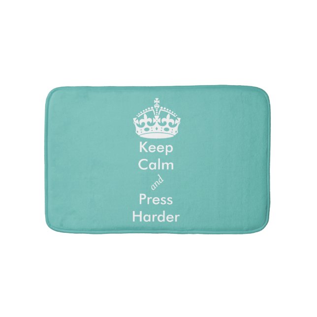 Alfombrilla De Baño Whimsical Aqua Keep Calle Toilet Mat (Anverso)