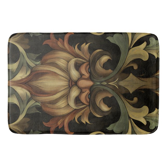 Alfombrilla De Baño Whimsical Bearded Guardian (Anverso)