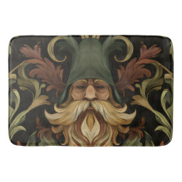Alfombrilla De Baño Whimsical Bearded Guardian