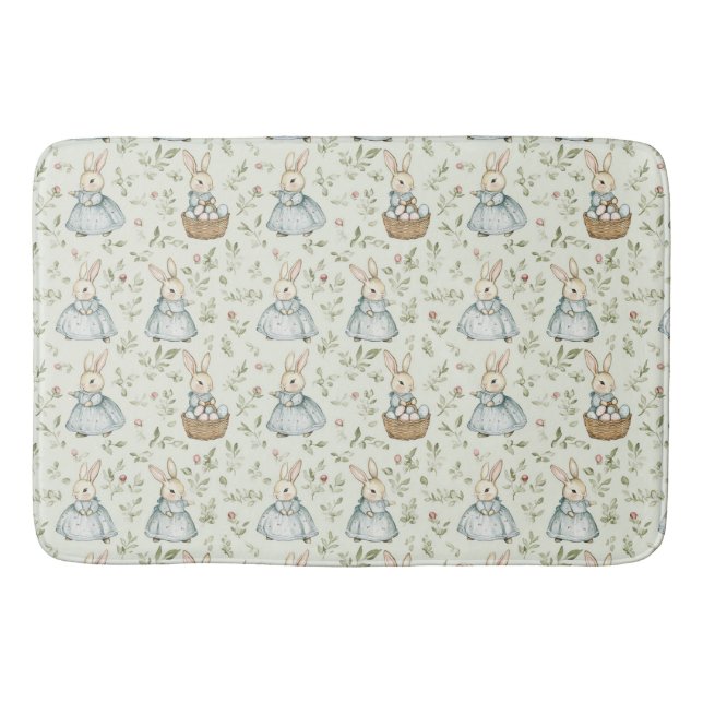 Alfombrilla De Baño Whimsical Bunny Bliss Easter (Anverso)