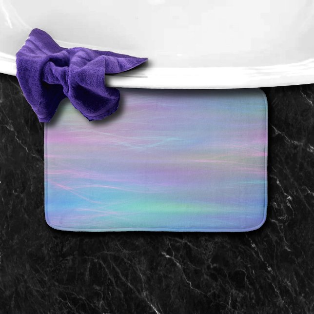 Alfombrilla De Baño Whimsical Wisps | Ombre de arcoiris de pato holand (Subido por el creador)