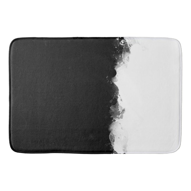 Alfombrilla De Baño White Melds with Black (Anverso)