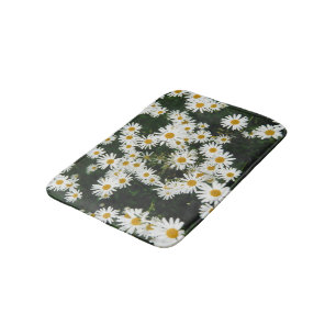 Alfombrilla De Baño White Oxeye Daisy Meadow