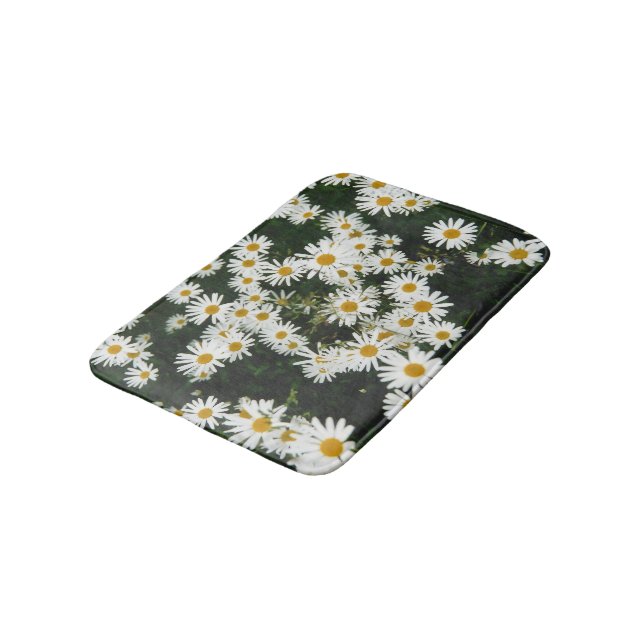 Alfombrilla De Baño White Oxeye Daisy Meadow (Angular)