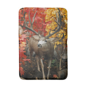 Alfombrilla De Baño Whitetail En Otoño