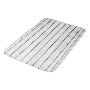 Alfombrilla De Baño WhiteWoodSlats Acondicionamiento de papel sin so