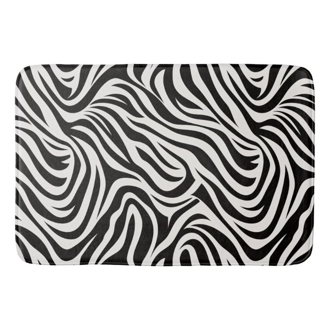 Alfombrilla De Baño Wild Zebra Bathroom Mat (Anverso)