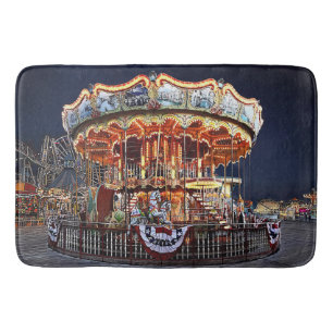 Alfombrilla De Baño Wildwood NJ – Carrusel veneciano de noche