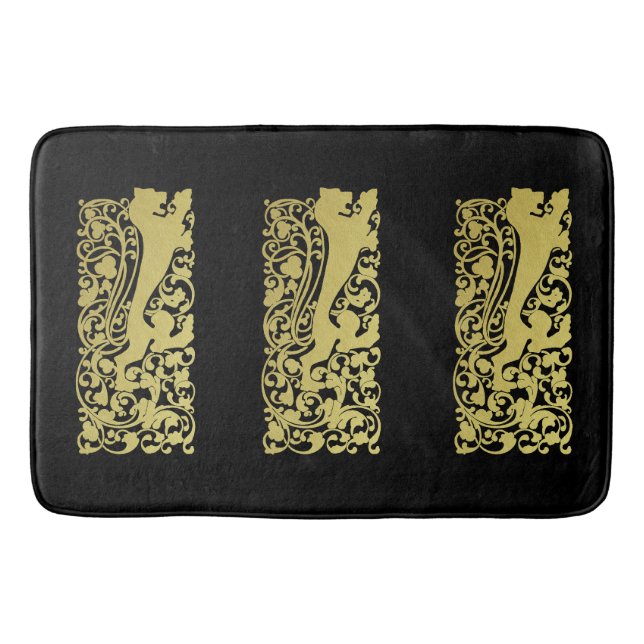 Alfombrilla De Baño Will Bradley Heraldic Lion (Anverso)