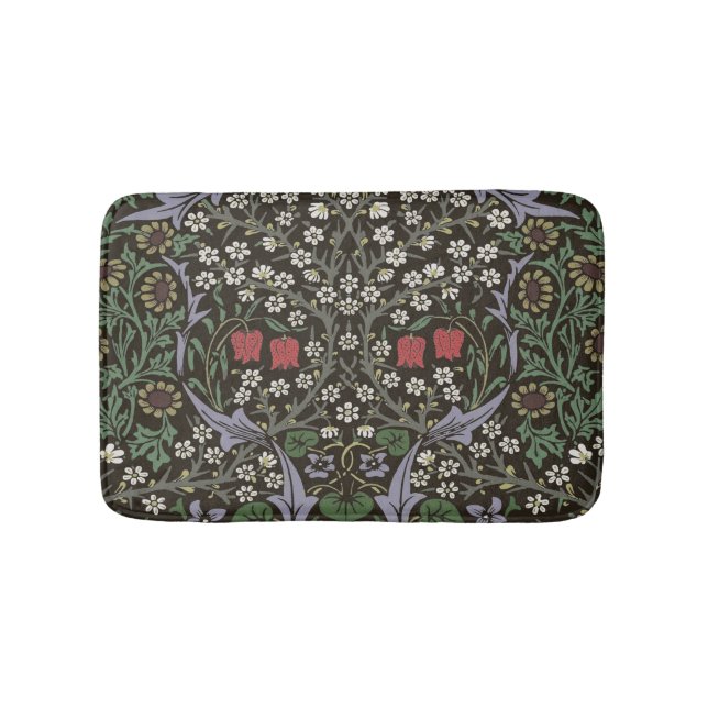 Alfombrilla De Baño William Morris Blackthorn Tapestry Floral (Anverso)