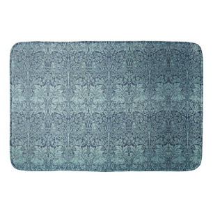 Alfombrilla De Baño William Morris Forest Rabbits Aves Flores Azules