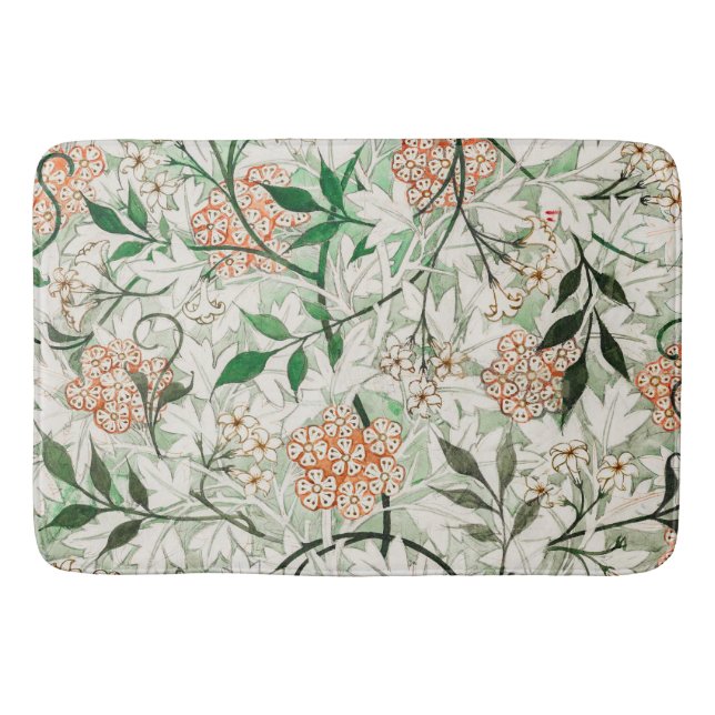 Alfombrilla De Baño William Morris Jasmine Garden Flower Classic (Anverso)