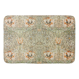 Alfombrilla De Baño William * Morris Madreselva Botánico Melocotón Ver