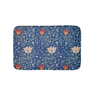 Alfombrilla De Baño William Morris Medway Blue Floral